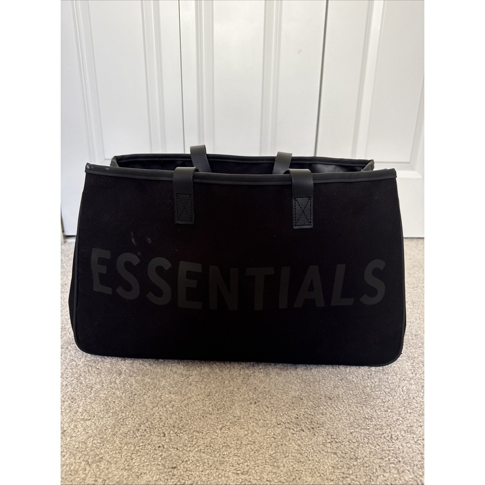 Santa Barbara Design Studio Large Black Canvas Essentials Tote Bag Designer